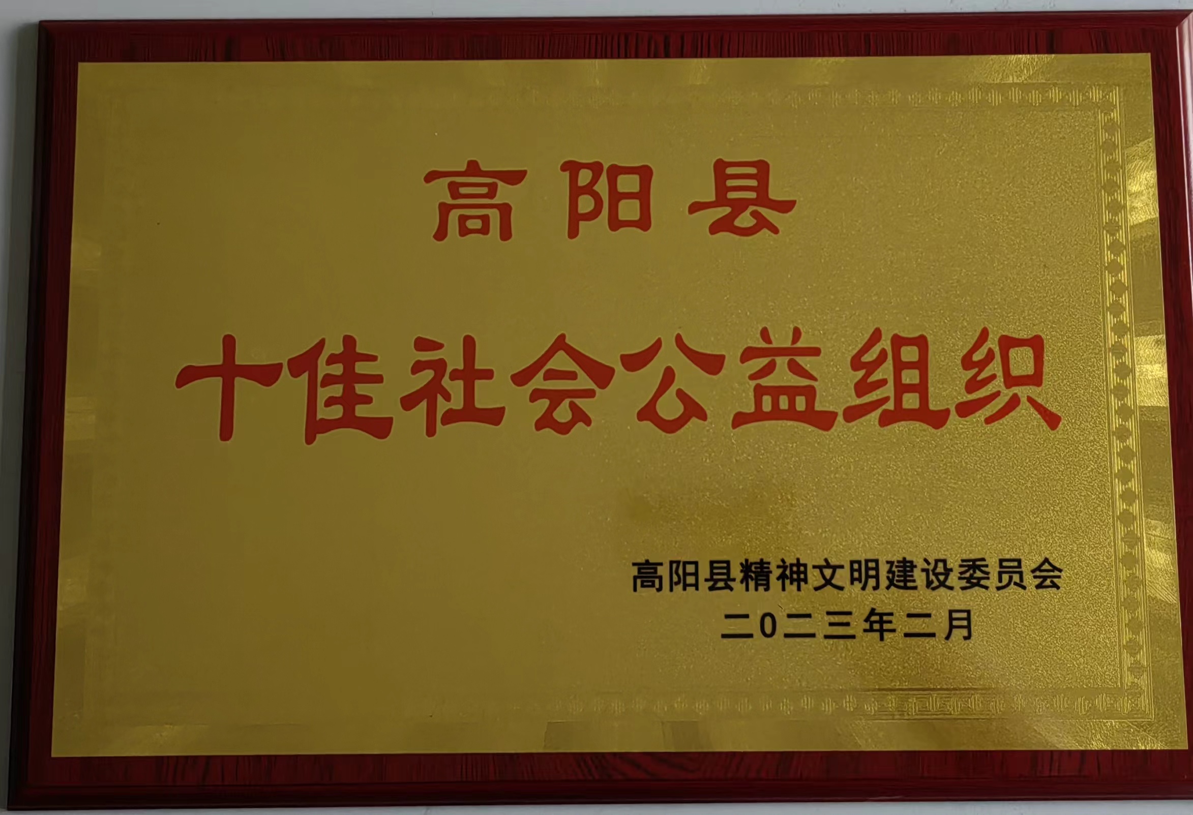喜報！高陽(yáng)縣瑞春紡織榮獲“十佳社會(huì )公益組織”稱(chēng)號